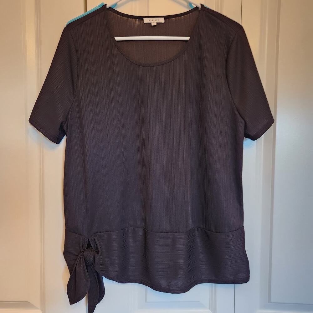 Pleione Black Blouse Large